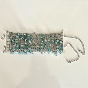 Light blue beads bracelet
